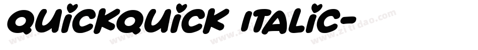 QuickQuick Italic字体转换